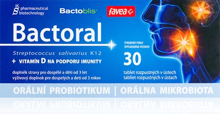 FAVEA Bactoral + Vitamin D tablety s probiotiky