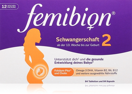 Femibion Femibion 2 Schwangerschaft Kapseln für Schwangere ✔️ notino.de