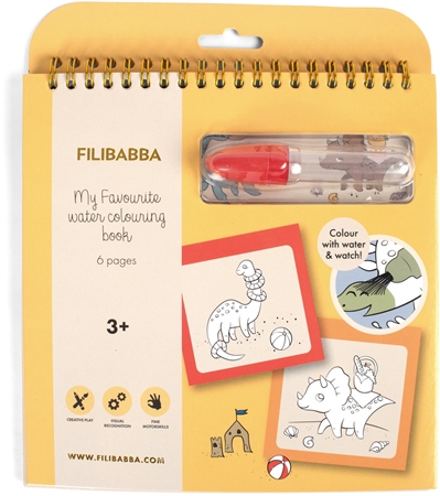 FILIBABBA My Favourite Water Colouring Book Dinos Ausmalbild