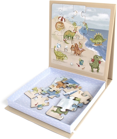 FILIBABBA Magnetic Game Dino Beach Puzzle płyta magnetyczna