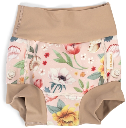 FILIBABBA Baby Swim Pants Ocean Blossom tvättbar badblöja