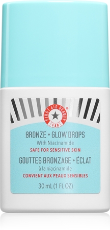 First Aid Beauty Bronze + Glow Drops Moisturising Bronzing Serum for an even skin tone