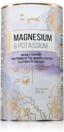 Fitness Authority so good! Magnesium & Potassium suplement diety wspomaganie prawidłowego funkcjonowania układu nerwowego, mięśni i zębów, redukcja poziomu zmęczenia