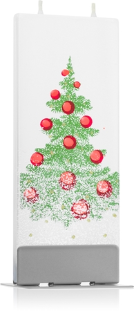 Flatyz Holiday Christmas Tree with Snow ukrasna svijeća