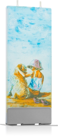 Flatyz Nature Little Girl With A Dog dekorativní svíčka