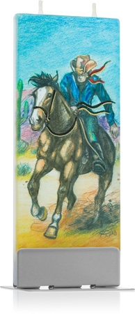 Flatyz Nature Cowboy On Horse свещ