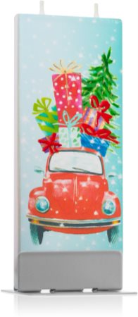 Flatyz Holiday Christmas Car with Gifts dekoratívna sviečka