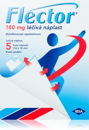Flector EP Flector EP náplasti 180 mg léčivá náplast proti bolesti, zánětu, otoku