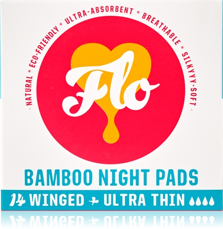 FLO Bamboo Night Pads absorbante pentru noapte
