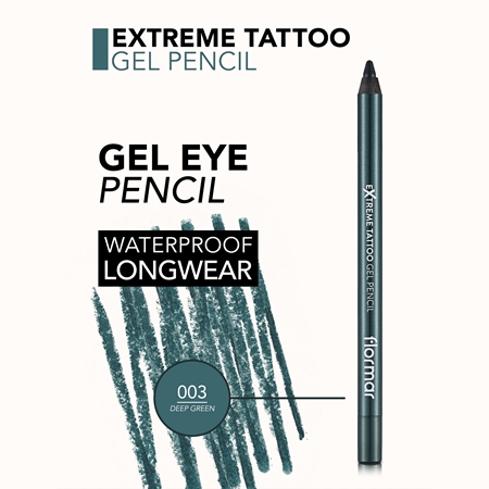 flormar Extreme Tattoo Gel Pencil Vattentät eyeliner-gel