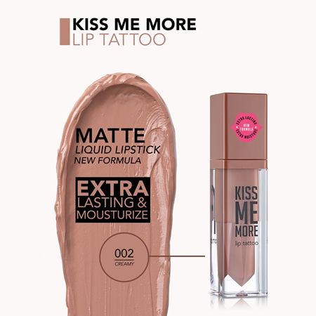 flormar Kiss Me More Lip Tattoo ilgai išliekantys skystieji lūpų dažai