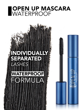 flormar Open Up Waterproof Mascara wasserfeste Mascara zum Teilen und Formen der Wimpern