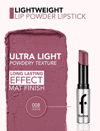 flormar Lightweight Lip Powder Lipstick rouge à lèvres longue tenue à effet mat