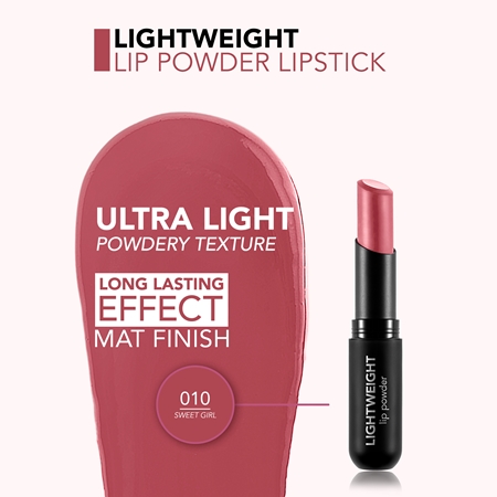 flormar Lightweight Lip Powder Lipstick batom de longa duração com efeito mate