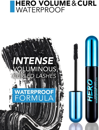flormar Hero Waterproof rímel à prova d'água para dar volume