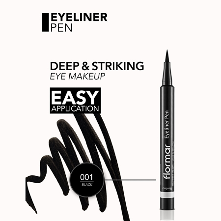 flormar Eyeliner Pen linka na oči ve fixu