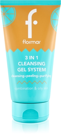 flormar Combination & Oily Skin 3in1 Cleansing Gel Saneringsgel 3-i-1 för fet och blandhud