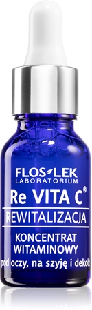 FlosLek Laboratorium Re Vita C 40+ Concentrado vitamínico para a área dos olhos, pescoço e peito
