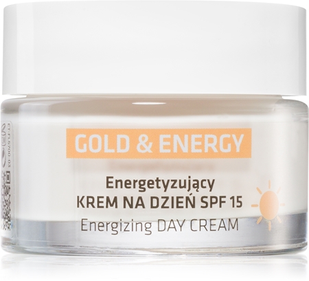 FlosLek Laboratorium Anti-Aging Gold & Energy energizující denní krém SPF 15