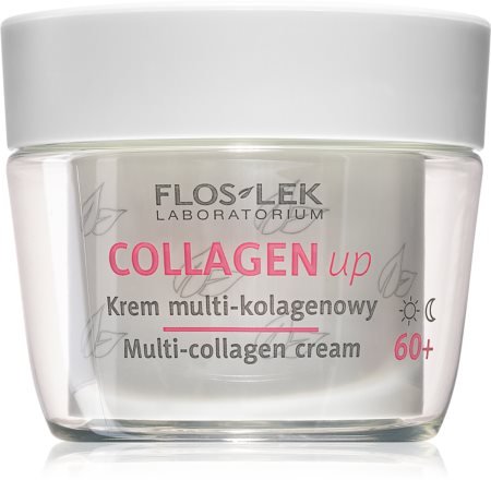 FlosLek Laboratorium Collagen Up creme de dia e noite para tratamento antirrugas 60+