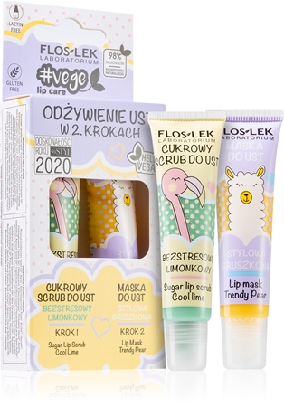 FlosLek Laboratorium Vege Lip Care Nourish Lūpu kopšanas līdzekļu komplekts