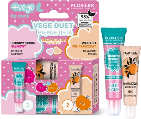 FlosLek Laboratorium Vege Lip Care Beautiful Lips coffret (para lábios)