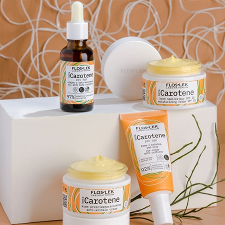 FlosLek Laboratorium Beta Carotene crema occhi contro gonfiori e rughe con caffeina