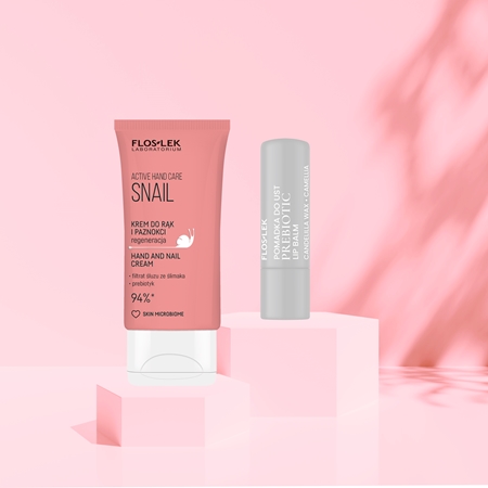 FlosLek Laboratorium Hand & Lip Duo Care Snail ajándékszett