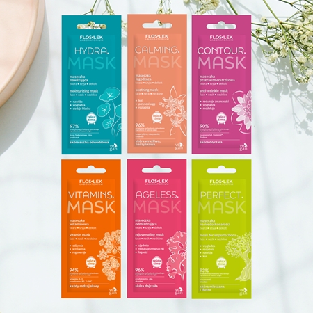 FlosLek Laboratorium Hello beauty! Set lote de regalo para aplicar la mascarilla facial