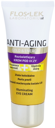 FlosLek Laboratorium Anti-Aging Gold & Energy creme de olhos iluminador