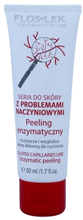 FlosLek Laboratorium Dilated Capillaries exfoliant enzymatique pour peaux sensibles et rougies