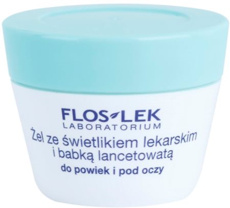 FlosLek Laboratorium Eye Care gel para o contorno dos olhos com bananeira e eufrásia