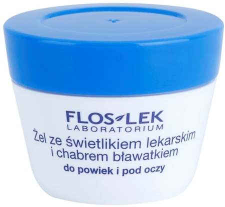 FlosLek Laboratorium Eye Care gel para o contorno dos olhos com eufrásia e centáurea