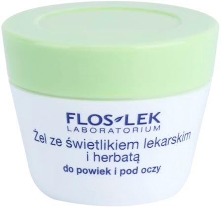 FlosLek Laboratorium Eye Care gel para o contorno dos olhos com chá verde