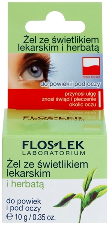 FlosLek Laboratorium Eye Care gel contour des yeux à l'euphraise et thé vert