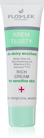 FlosLek Pharma Hypoallergic Line intensywnie odżywiający krem na noc do cery wrażliwej i skłonnej do podrażnień