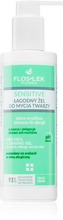 FlosLek Pharma Sensitive Gel de limpeza suave para a pele propensa a irritação
