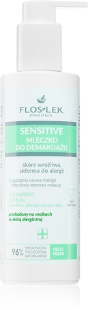 FlosLek Pharma Sensitive Maigs attīrošs pieniņš jutīgai ādai