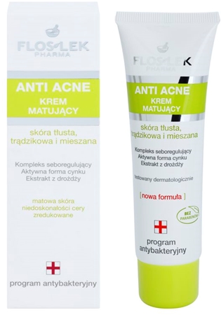 FlosLek Pharma Anti Acne crema matificante para pieles con imperfecciones