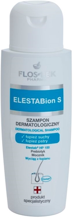FlosLek Pharma ElestaBion S Sampon dermatologic pentru par uscat si cu matreata