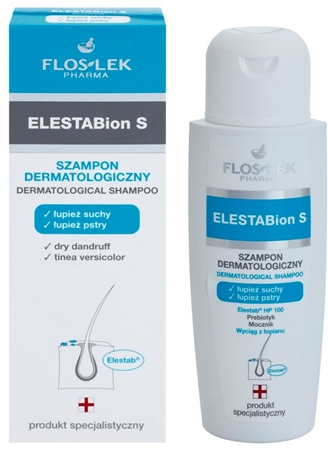 FlosLek Pharma ElestaBion S Sampon dermatologic pentru par uscat si cu matreata