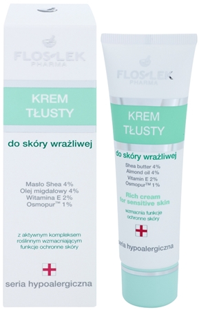 FlosLek Pharma Hypoallergic Line Eriti toitev öökreem tundlikule ja ärritunud nahale