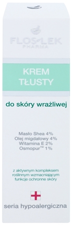 FlosLek Pharma Hypoallergic Line Eriti toitev öökreem tundlikule ja ärritunud nahale