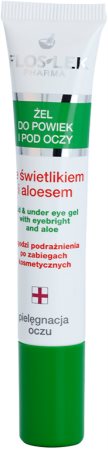 FlosLek Pharma Eye Care gel contour des yeux à l'euphraise et aloe vera