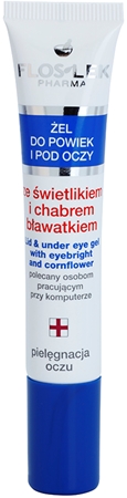 FlosLek Pharma Eye Care gel na oční okolí se světlíkem a chrpou