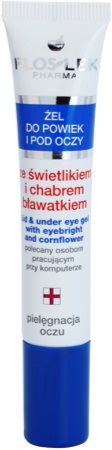 FlosLek Pharma Eye Care gel para o contorno dos olhos com eufrásia e centáurea