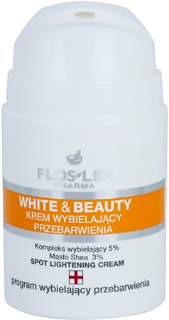 FlosLek Pharma White & Beauty crema sbiancante per un trattamento localizzato