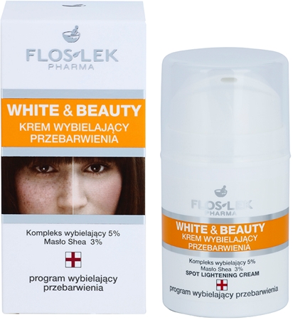 FlosLek Pharma White & Beauty crema sbiancante per un trattamento localizzato