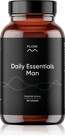 Flow Daily essentials Man bylinné kapsle pro udržení energie a kognitivní výkonnosti