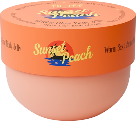 Fluff Glow Body Jelly Sunset Peach Körpergel mit aufhellender Wirkung